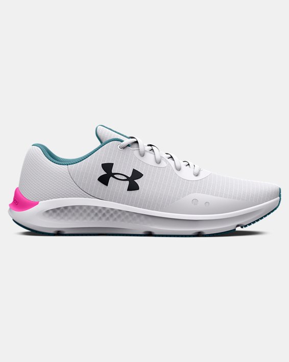 Women's UA Charged Pursuit 3 Tech Running Shoes in White image number 0